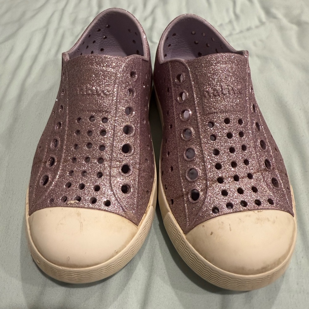 Shimmering Slip-On Shoes